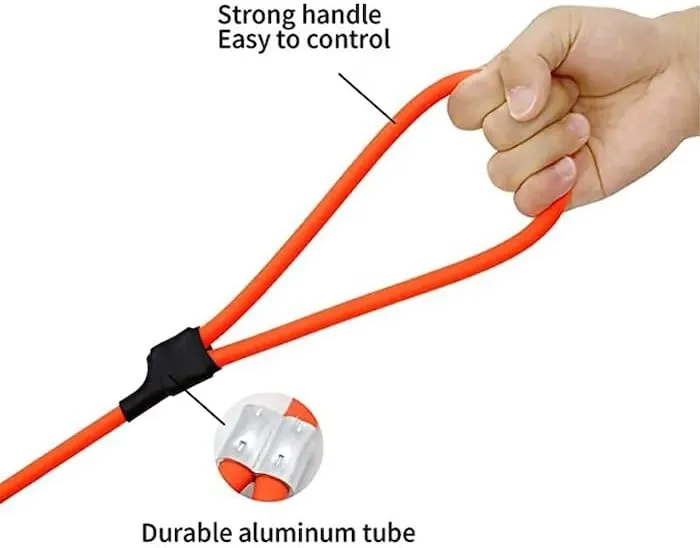 ALPHA DOG SERIES Waterproof, PVC Round Rope Pet Leash LeashCollar, Heavy Duty, Tear Resistant, Bite Proof, for Training, Beach, Yard, Play, Camping (PVC Round Rope - Blue)