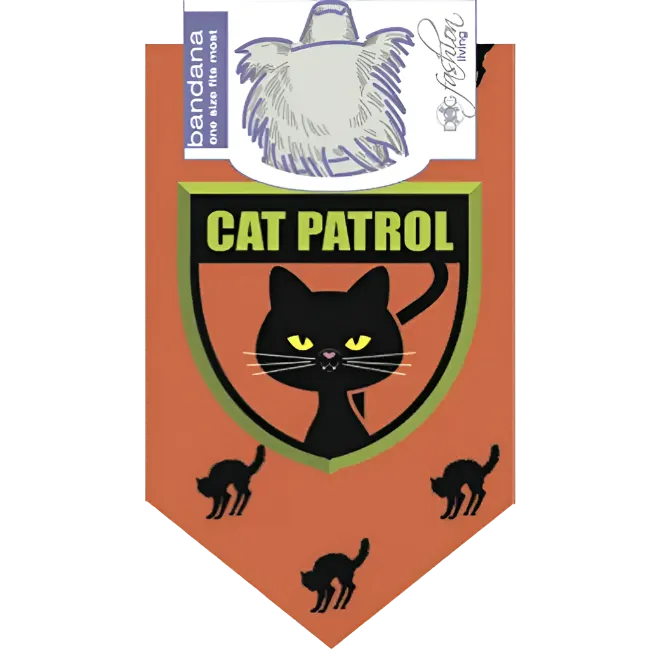 Cat Patrol Dog Bandana by Dog Fashion Living