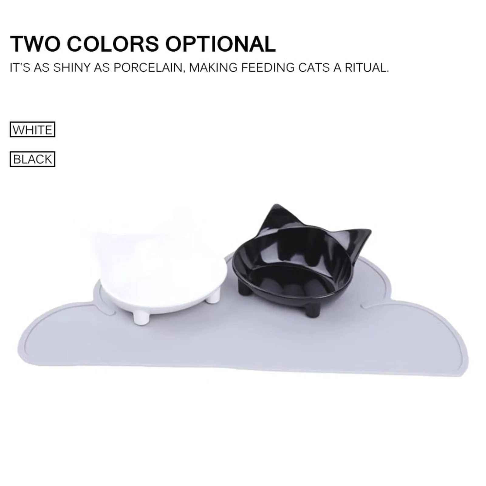 Cat-ShapedPet Tableware Pet Bowl For Feeder