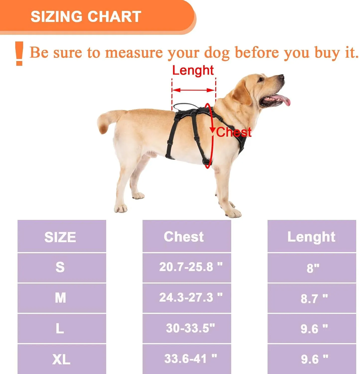 COODEO Multi-Use Support Dog Lift Harness with Handle - 5 Point Adjustable, Escape Proof, Anti Pull Dog Harness (Black, L)