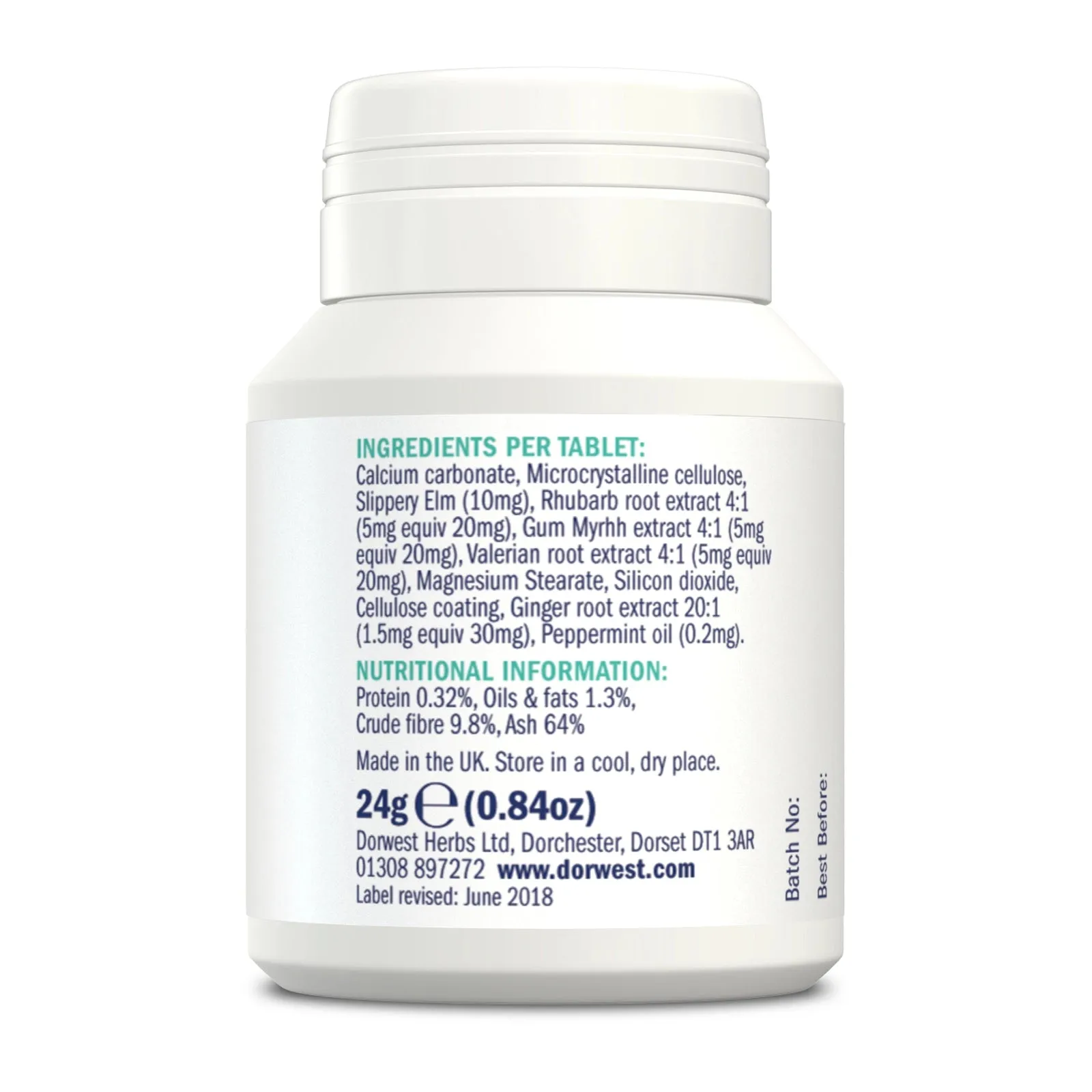DORWEST Digestive Tablets For Dogs And Cats - 100 Tablets