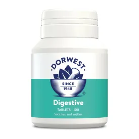 DORWEST Digestive Tablets For Dogs And Cats - 100 Tablets