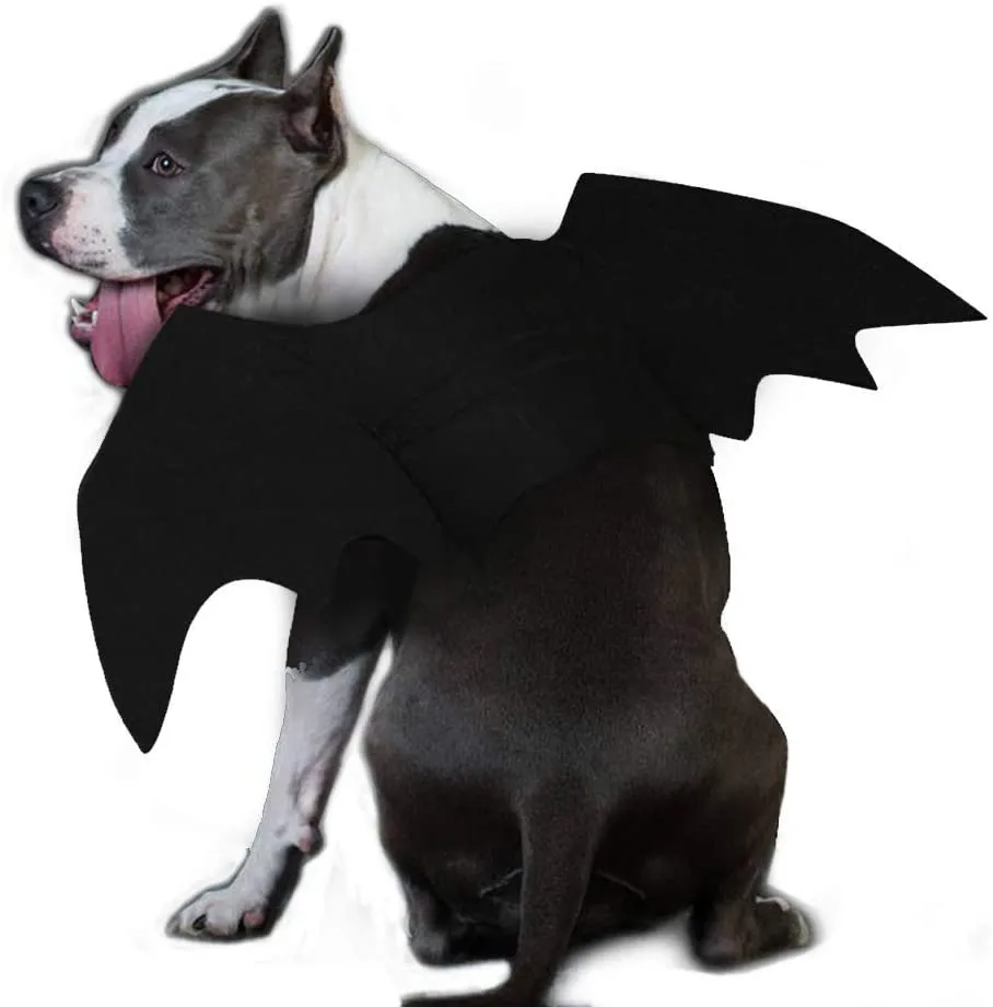 Ehdching Cat Costume Halloween Pet Bat Wings Cat Dog Bat Costume