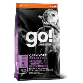 Go! Carnivore Grain-Free Chicken, Turkey   Duck Adult Senior Recipe for dogs