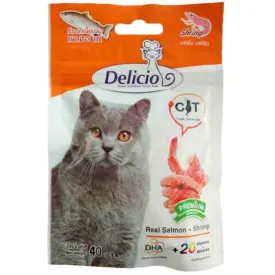 Goodies Delicio Real Salmon   Shrimps Treats for Cat, 40 g