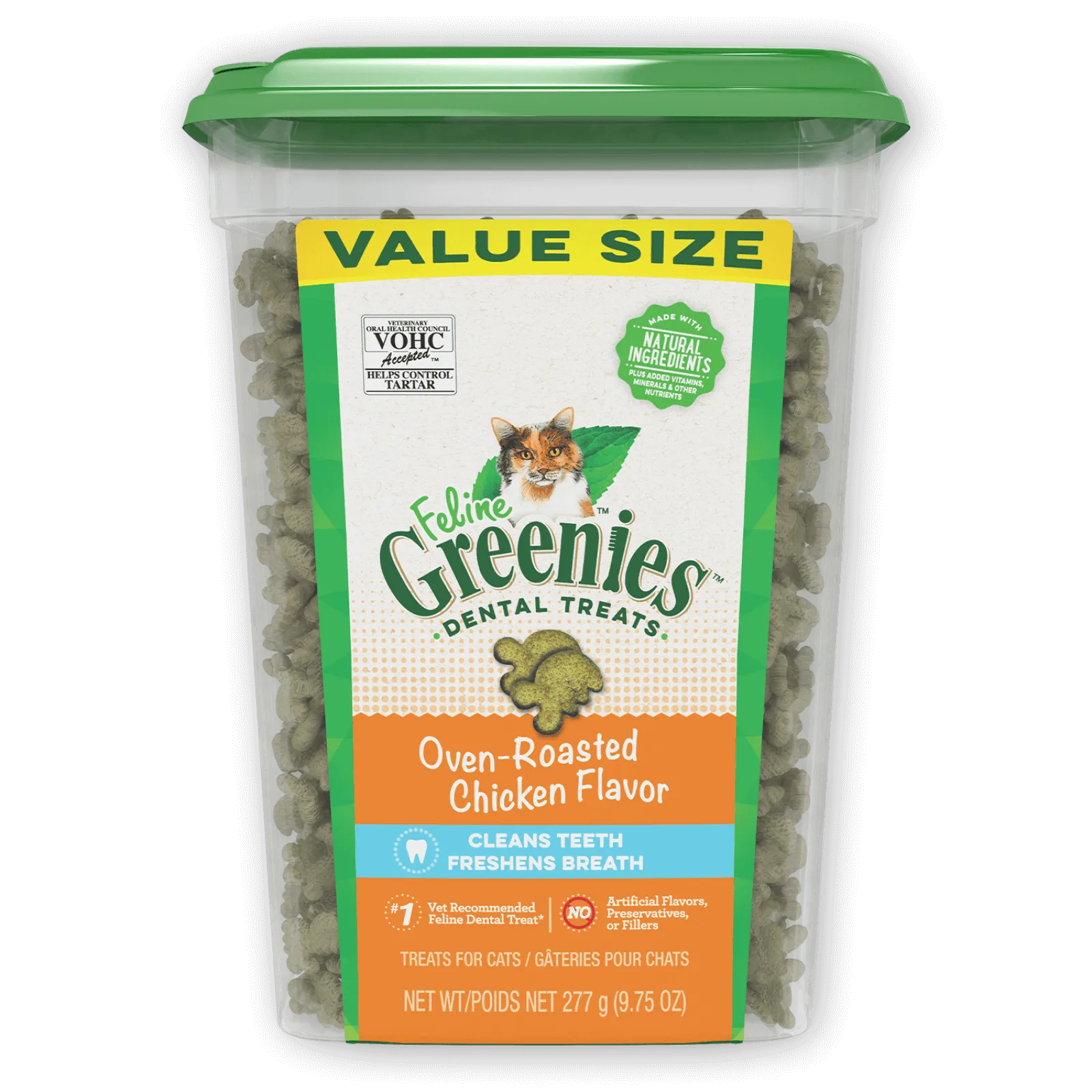 Greenies Dental Oven-Roasted Chicken Cat Treats