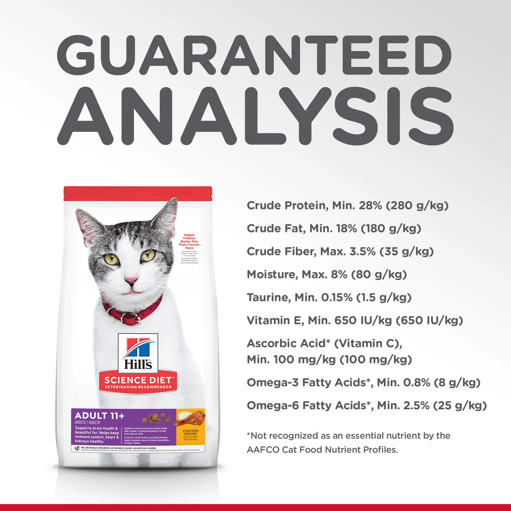 Hill's Science Diet 11  Senior Dry Cat Food
