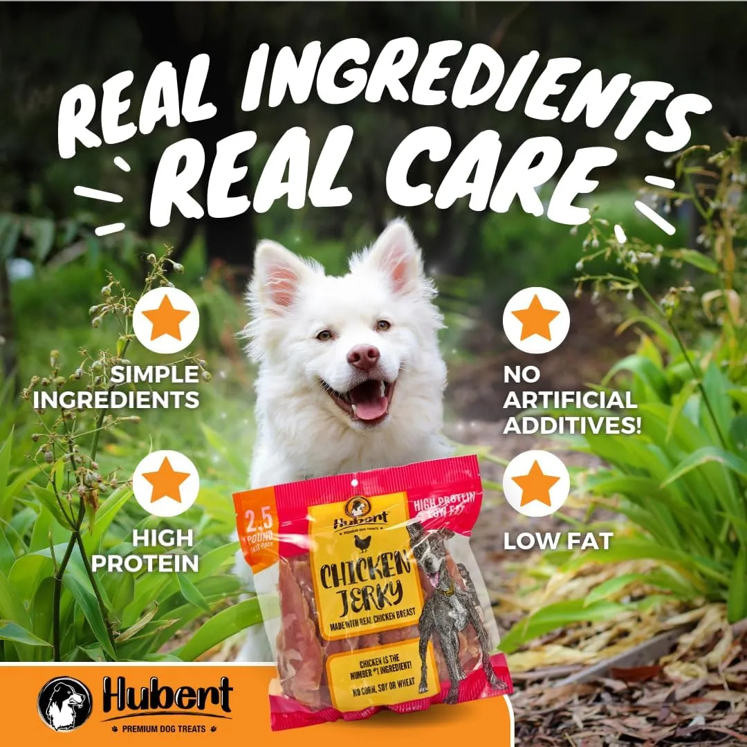 Hubert Pet Premium Salmon Skin Crisps - Single Ingredient Gourmet Dog Treats, 8 oz Resealable Bag