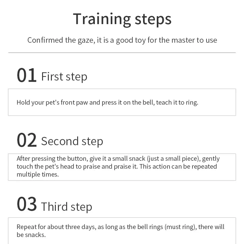 Interactive Pet Training Bell for Small Dogs and Cats