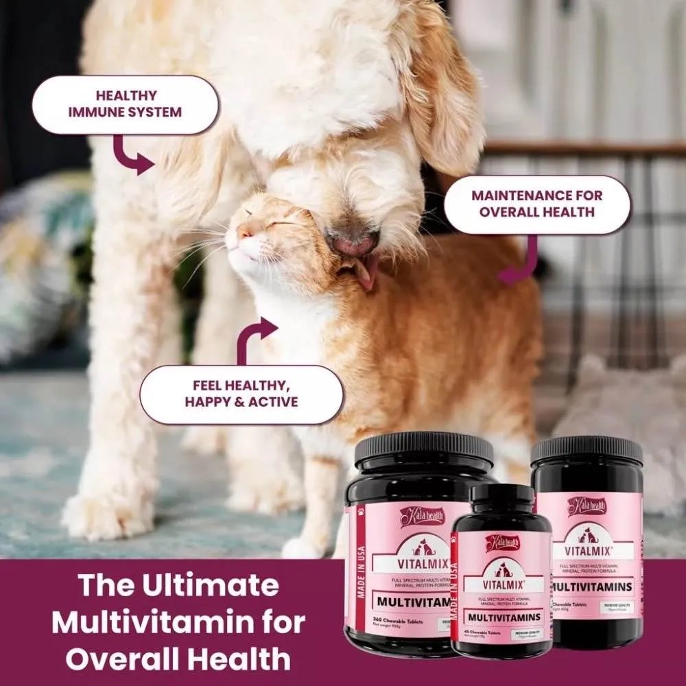 Kala Health Vitalmix For Dogs And Cats Full Spectrum Multi Vitamin, Mineral, Protein Supplement