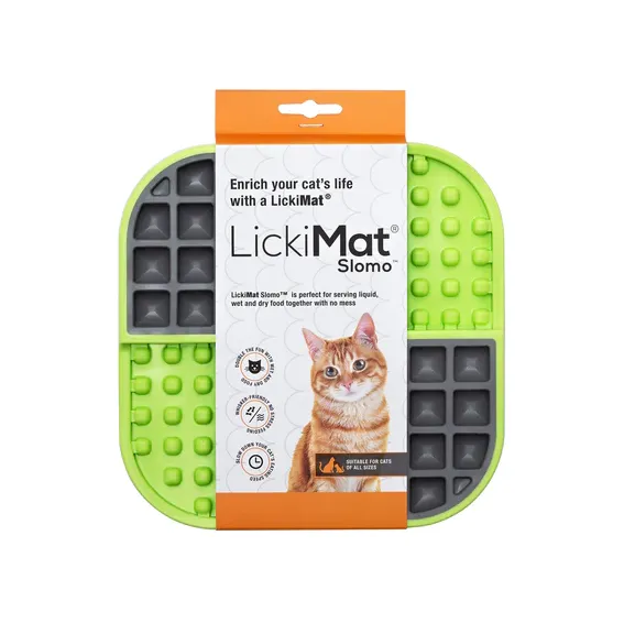 LickiMat Slomo Wet & Dry Double Slow Feeder for Cats