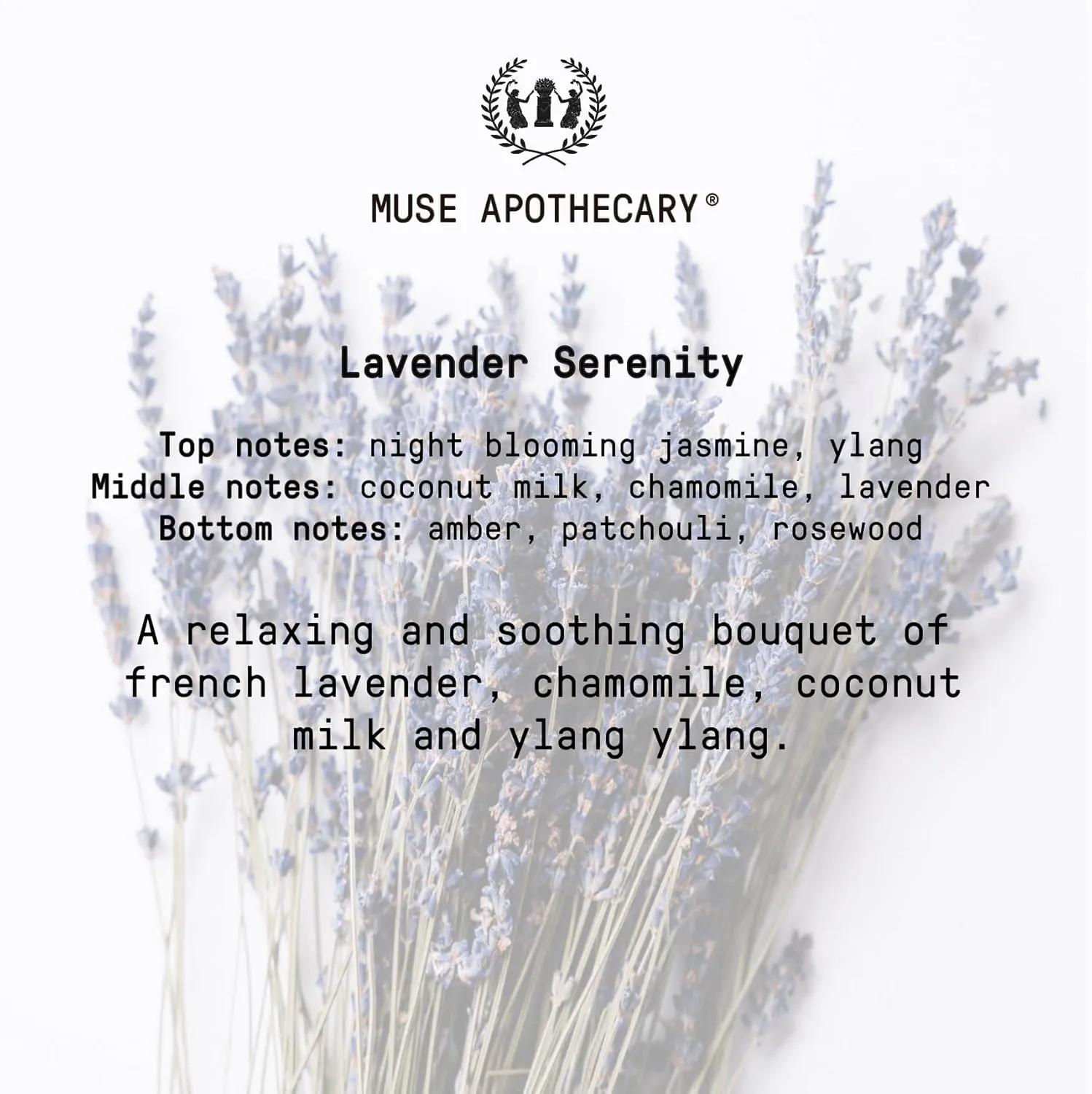 Muse Apothecary Linen Ritual - Aromatic, Soothing, and Relaxing Linen Spray for Bedding, Laundry and Fabric Spray Freshener - Infused with Aromatherapy Essential Oils - Lavender Serenity