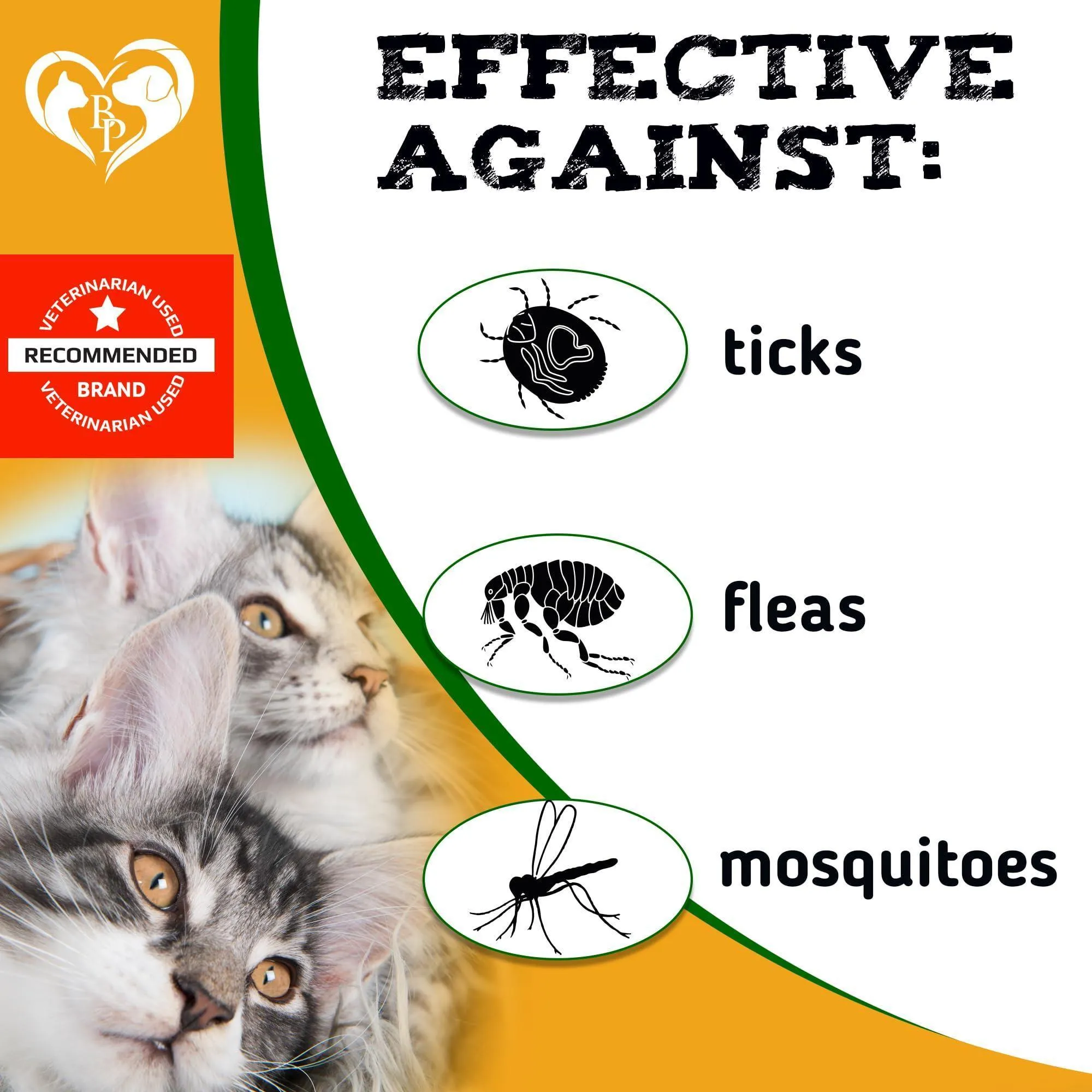 Natural Flea and Tick Prevention Chewable Tablets for Cats