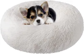 Nisrada Cat Beds for Indoor Cats,20 Inch Dog Bed for Small Melium Large Dogs, Washable-Round Pet Bed for Puppy and Kitten with Slip-Resistant Bottom