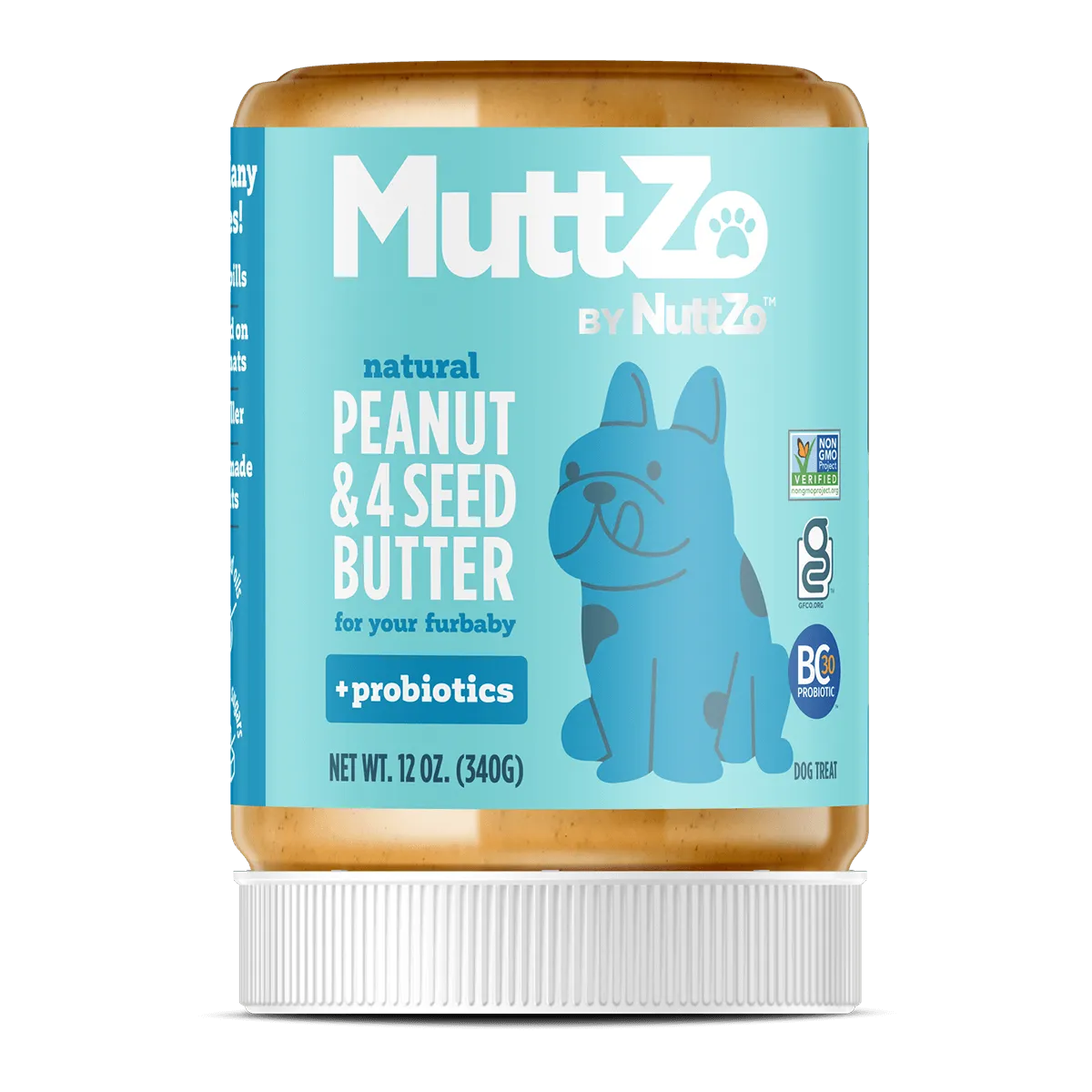 Peanut   4 Seed Butter plus Probiotics - For your Fur Baby (12oz)