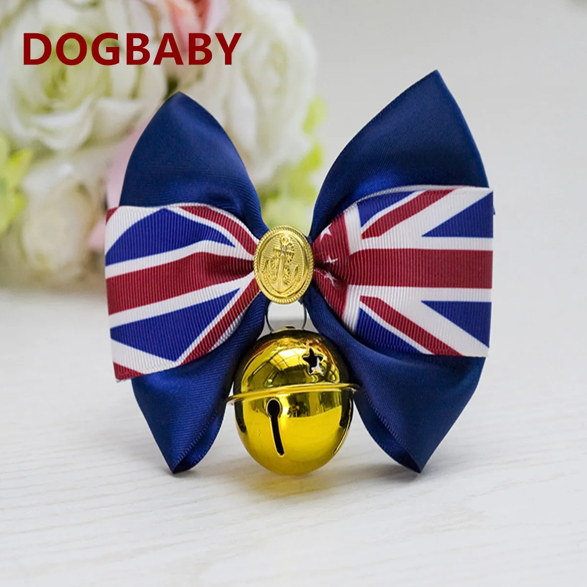 Pet collar bells bow tie cute pet supplies