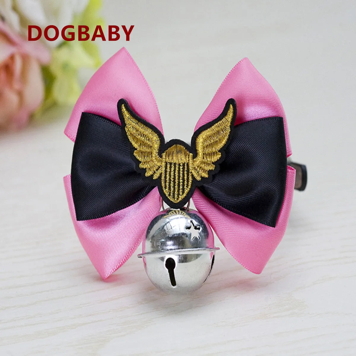 Pet collar bells bow tie cute pet supplies