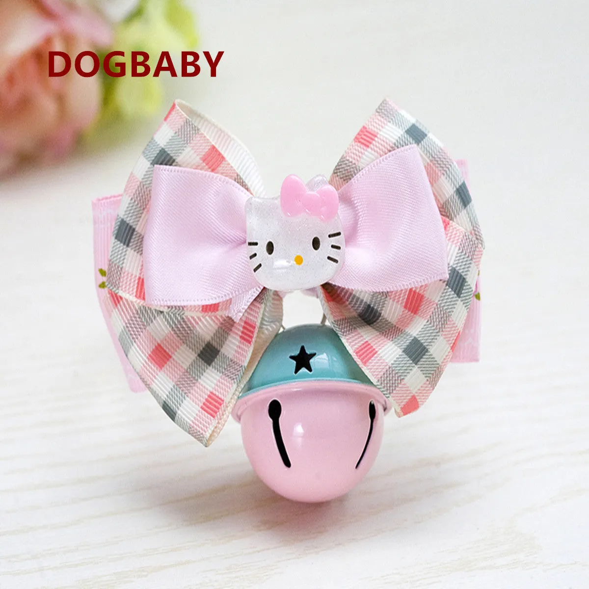 Pet collar bells bow tie cute pet supplies