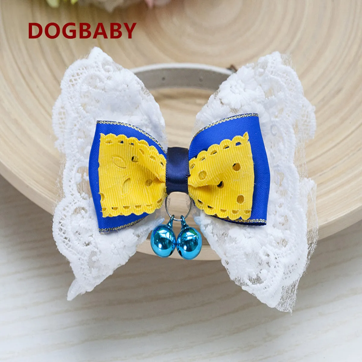 Pet collar bells bow tie cute pet supplies