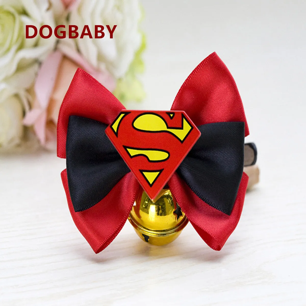 Pet collar bells bow tie cute pet supplies