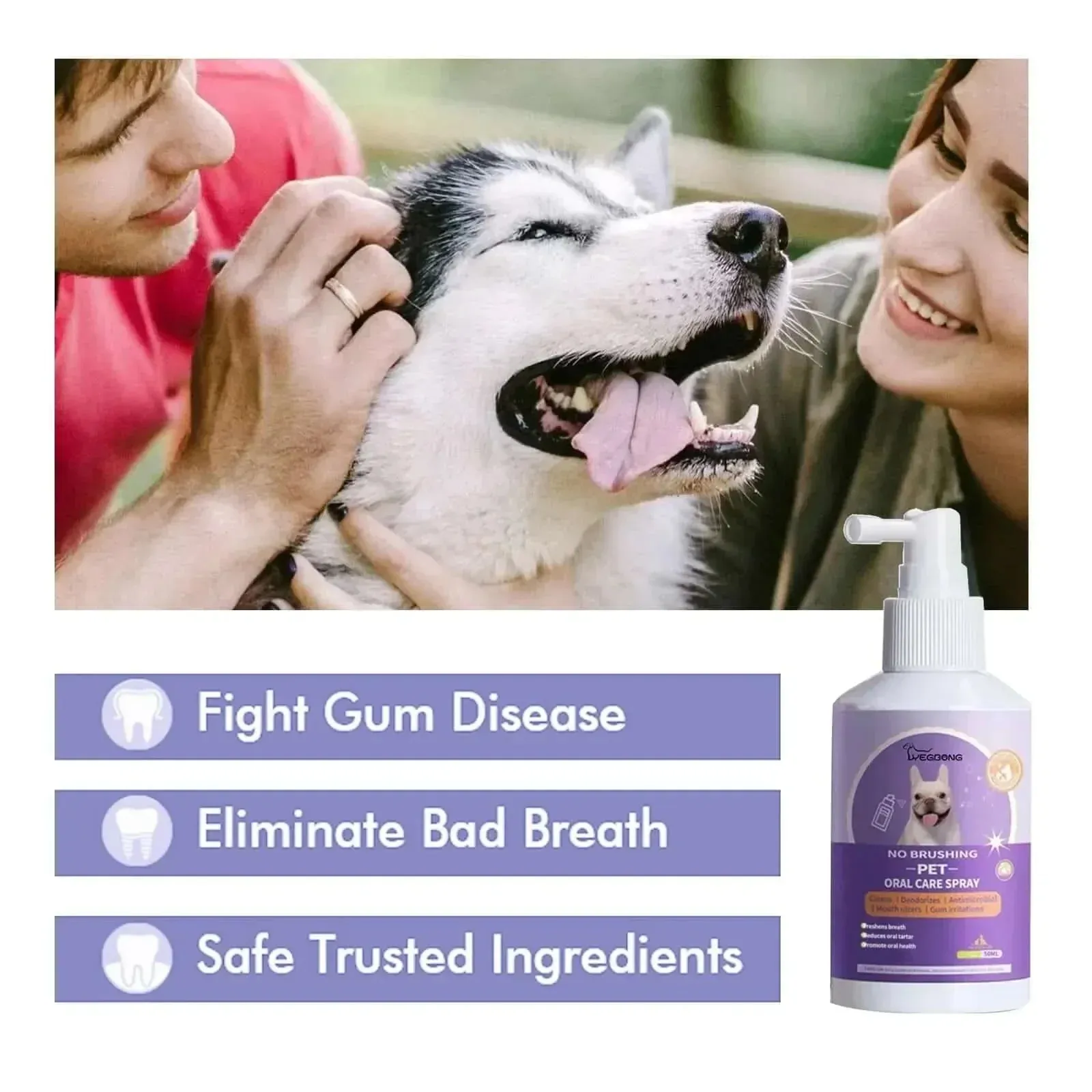 Pet Dental Spray: Fresh Breath and Sparkling Teeth for Dogs and Cats!