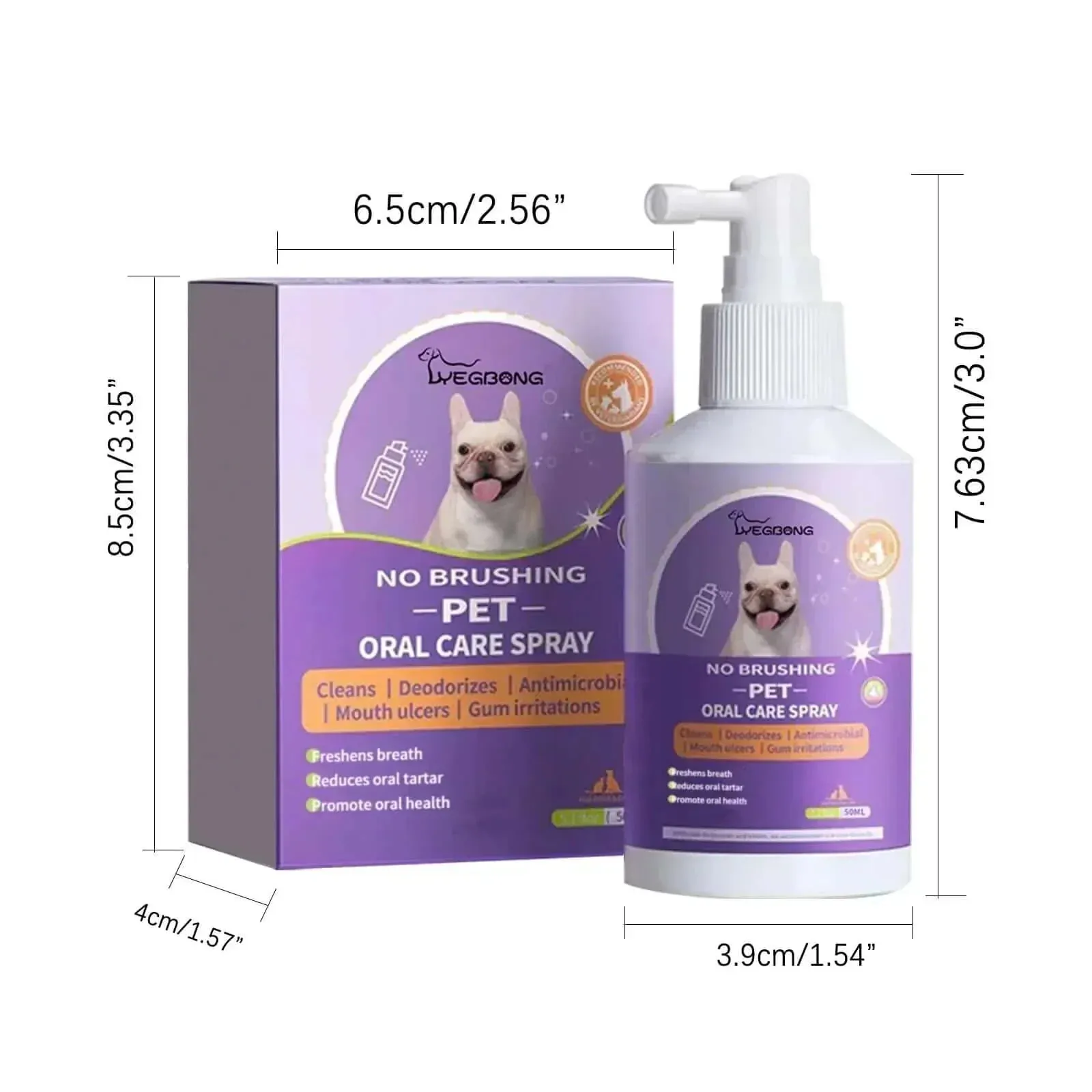 Pet Dental Spray: Fresh Breath and Sparkling Teeth for Dogs and Cats!