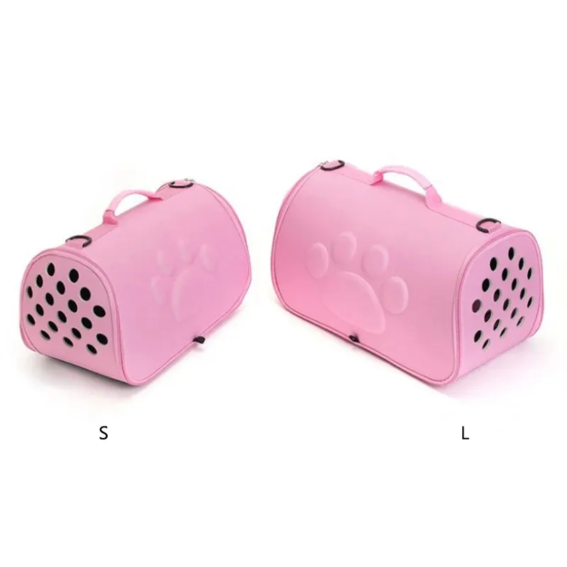 Pure Color Travel Pet Bag Carrier - Breathable Folding Cat Bag, Small Dog Outdoor Single Shoulder Bag, Pet Carrying Solution