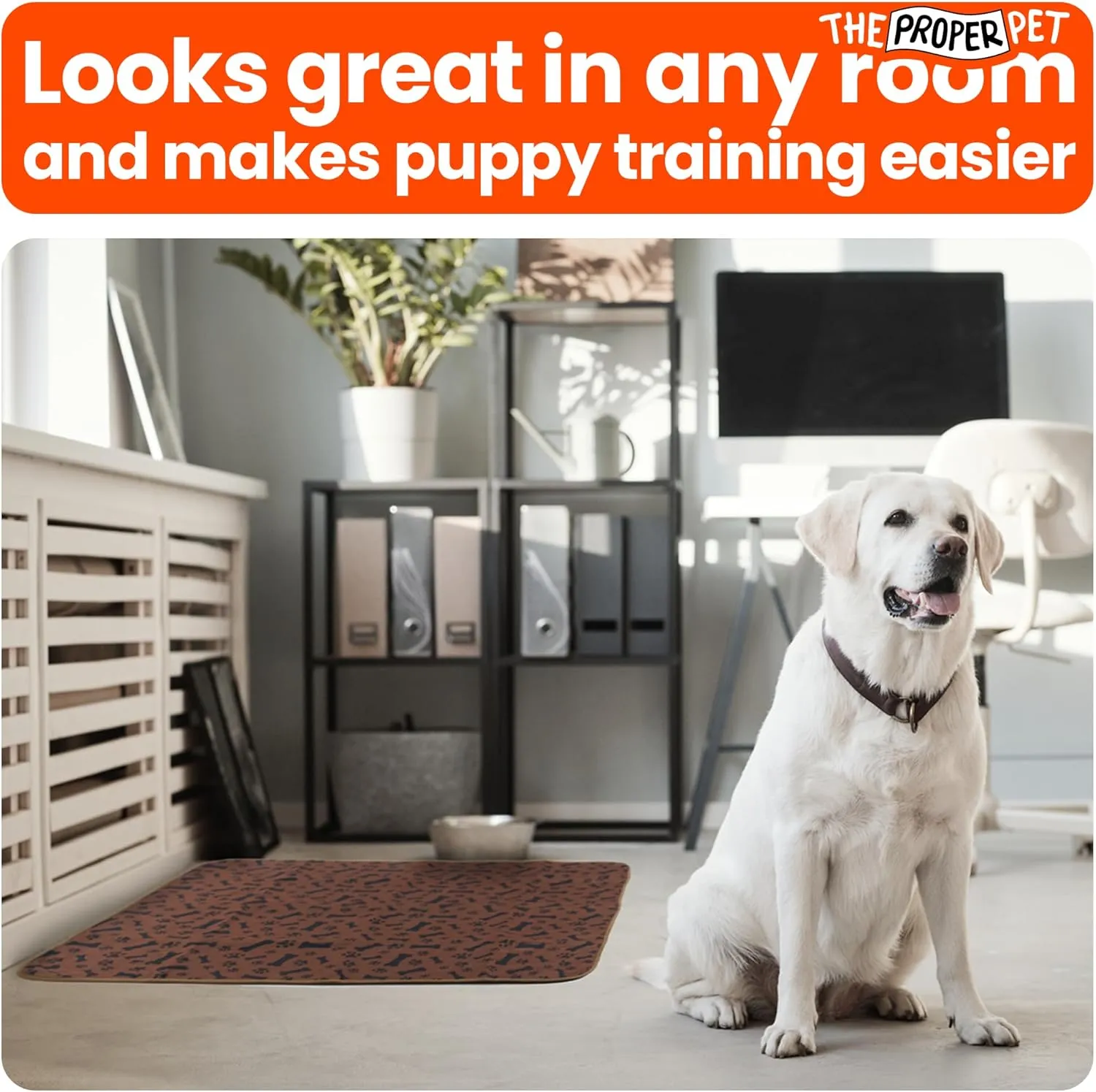 Reusable Puppy Potty Training Mats 28x32 - 2 Pack Washable Pee Pads for Dogs - Super Absorbent Cloth Whelping Blankets - Waterproof, Urine Leak-Proof & Non-Slip for Playpen Crate Carpet