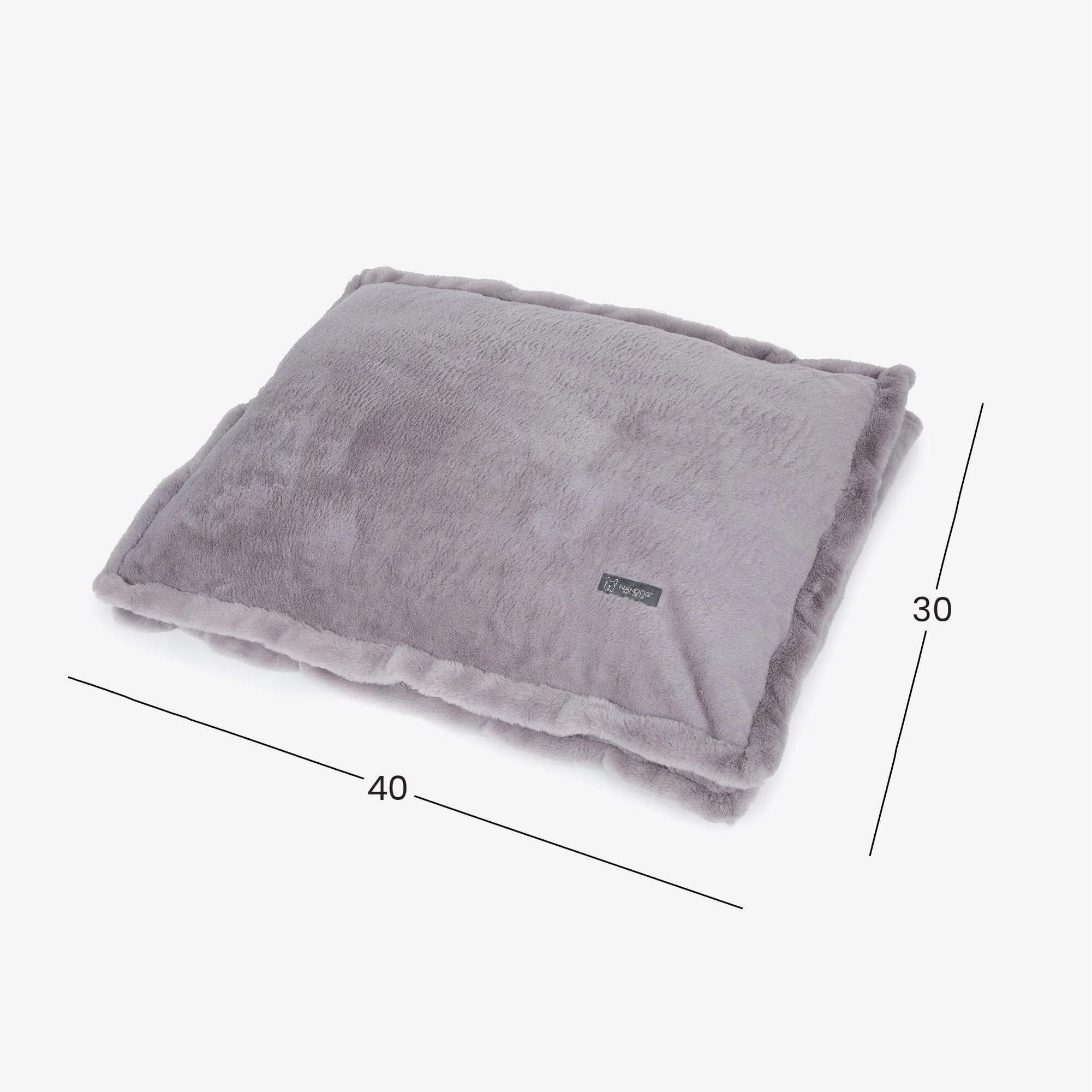 The Super Cloud Large Pillow Bed in Pearl River Gray