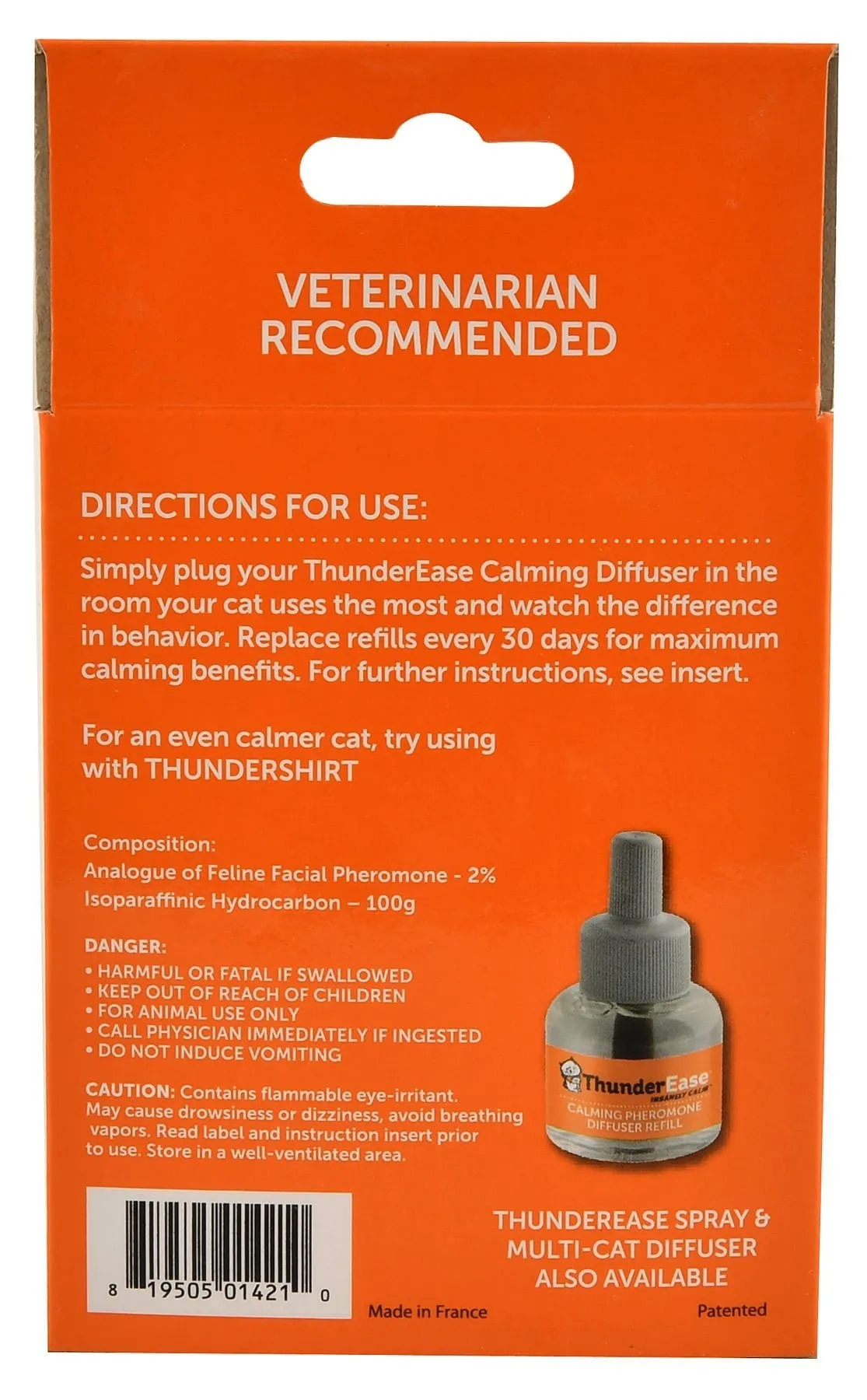 ThunderEase Cat Calming Diffuser Refill