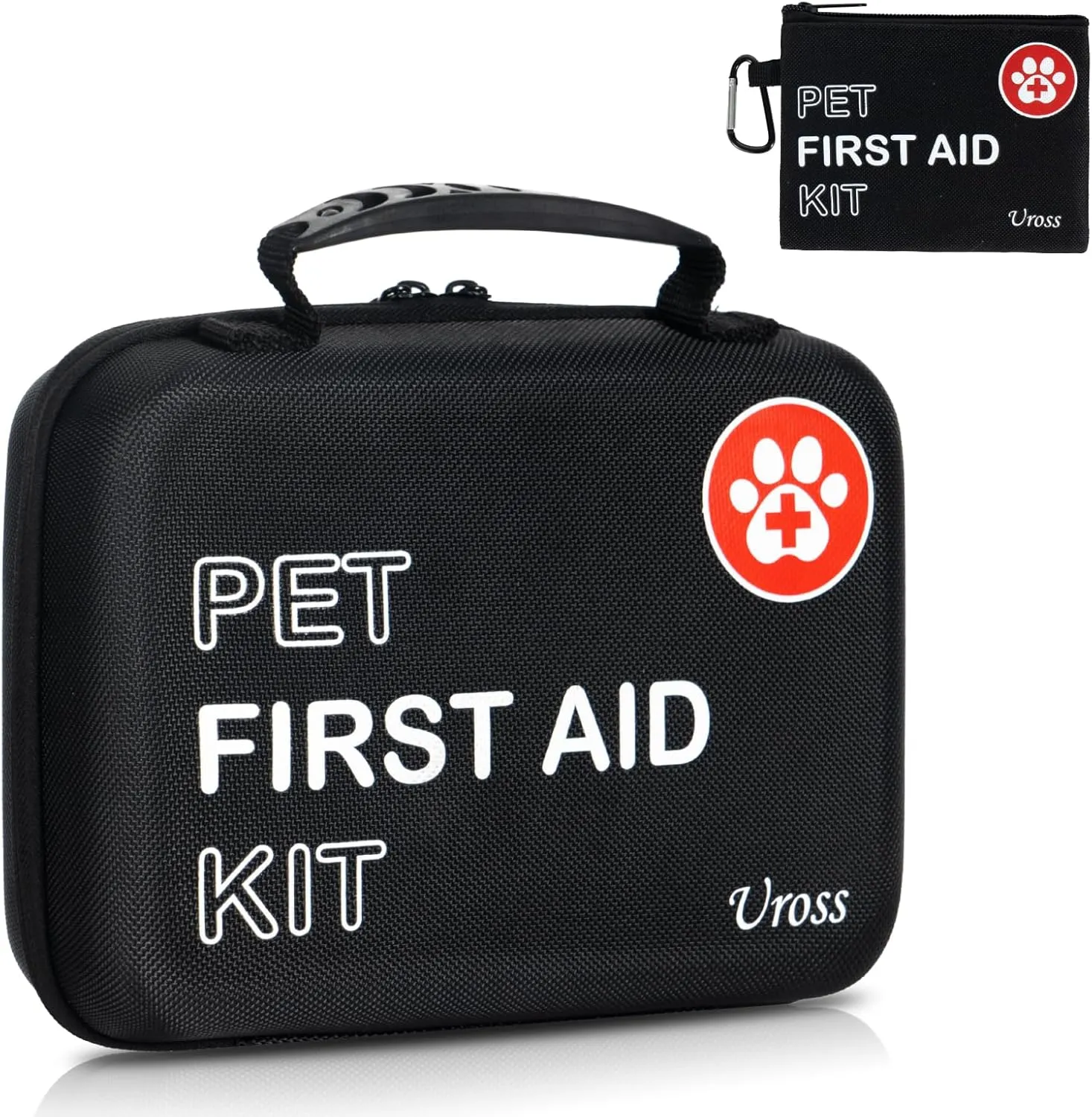 Uross Dog First Aid Kit- 105PCS Pet Emergency Kit, Cat First Aid Kit Travel Supplies for Hiking,Dog Medical kit Emergency Survival Kit