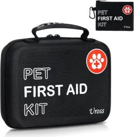 Uross Dog First Aid Kit- 105PCS Pet Emergency Kit, Cat First Aid Kit Travel Supplies for Hiking,Dog Medical kit Emergency Survival Kit