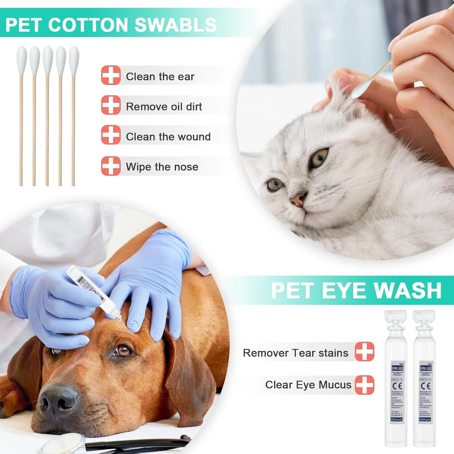 Uross Dog First Aid Kit- 105PCS Pet Emergency Kit, Cat First Aid Kit Travel Supplies for Hiking,Dog Medical kit Emergency Survival Kit