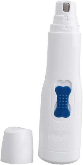 VANZACK Electric Pet Nail Trimmer Low Noise Rechargeable Clipper for Dogs Cats Ergonomic Design Safe Efficient Grooming Tool Battery Operated Electric Nail Grinder for Home Use